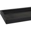 imageCosmoLiving by Cosmopolitan Marble Tray with Raised Border Set of 2 22quot 18quotW BlackBlack