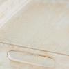 imageDeco 79 Mango Wood Handmade Whitewashed Tray with Carved Mandala Interior Set of 2 18quot 16quot W CreamCream