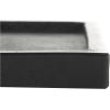 imageDeco 79 Marble Minimalistic Slim Textured Tray Set of 2 143quot 1105quot W BlackBlack