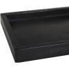 imageDeco 79 Marble Minimalistic Slim Textured Tray Set of 2 143quot 1105quot W BlackBlack