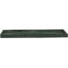 imageDeco 79 Marble Minimalistic Slim Textured Tray Set of 2 143quot 1105quot W BlackGreen