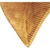 imageDeco 79 Teak Wood Leaf Handmade Carved Tray Set of 3 17quot 15quot 13quot H Brown17 x 10 x 15