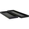 imageCosmoLiving by Cosmopolitan Marble Tray with Raised Border Set of 2 22quot 18quotW BlackBlack