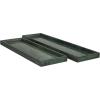 imageDeco 79 Marble Minimalistic Slim Textured Tray Set of 2 143quot 1105quot W BlackGreen