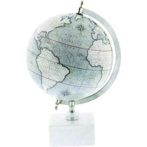 imageDeco 79 Marble Globe 9quot x 8quot x 14quot White
