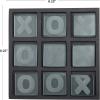 imageThe Novogratz Wood Tic Tac Toe Game Set 8quot x 8quot x 1quot BlackBlack