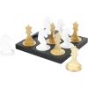 imageThe Novogratz Wood Tic Tac Toe Game Set 8quot x 8quot x 1quot BlackBlack