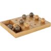 imageThe Novogratz Wood Tic Tac Toe Game Set 8quot x 8quot x 1quot BlackBrown