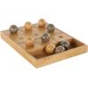 imageThe Novogratz Wood Tic Tac Toe Game Set 8quot x 8quot x 1quot BlackBrown