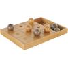 imageThe Novogratz Wood Tic Tac Toe Game Set 8quot x 8quot x 1quot BlackBrown