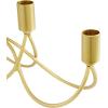 imageCosmoLiving by Cosmopolitan Metal Solid Candelabra 15quot x 3quot x 5quot GoldGold