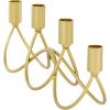 imageCosmoLiving by Cosmopolitan Metal Solid Candelabra 15quot x 3quot x 5quot GoldGold