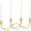 imageCosmoLiving by Cosmopolitan Metal Solid Candelabra 15quot x 3quot x 5quot GoldGold