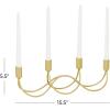 imageCosmoLiving by Cosmopolitan Metal Solid Candelabra 15quot x 3quot x 5quot GoldGold