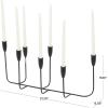 imageCosmoLiving by Cosmopolitan Metal Tapered 7 Plate Candle Holder 21quot x 8quot x 10quot BlackBlack
