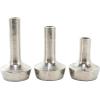 imageDeco 79 Aluminum Metal Decorative Candle Holder Candle Stand with Rounded Bases Set of 3 Candlestick Holder 6quot 7quot 4quot H SilverSilver