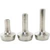 imageDeco 79 Aluminum Metal Decorative Candle Holder Candle Stand with Rounded Bases Set of 3 Candlestick Holder 6quot 7quot 4quot H SilverSilver