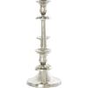 imageDeco 79 Aluminum Metal Scroll Decorative Candelabra Candlestick Holder Candlestand 14quot x 6quot x 14quot SilverSMALL SIZE