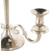 imageDeco 79 Aluminum Metal Scroll Decorative Candelabra Candlestick Holder Candlestand 14quot x 6quot x 14quot SilverSMALL SIZE