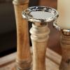 imageDeco 79 Mango Wood Solid Candle Holder Set of 3 9quot 12quot 15quotH BrownBrown