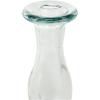 imageDeco 79 Recycled Glass Decorative Candle Holder Candle Stand Set of 3 Candlestick Holder 9quot 9quot 9quot H Clear