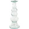 imageDeco 79 Recycled Glass Decorative Candle Holder Candle Stand Set of 3 Candlestick Holder 9quot 9quot 9quot H Clear
