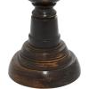 imageDeco 79 Wooden Decorative Candle Holder Distressed Turned Candle Stand Set of 3 Candlestick Holder 19quot 15quot 11quotH TealBlack