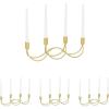 imageCosmoLiving by Cosmopolitan Metal Solid Candelabra 15quot x 3quot x 5quot GoldGold
