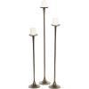 imageDeco 79 Aluminum Metal Decorative Candle Holder Tall Candle Stand Set of 3 Candlestick Holder 27quot 32quot 40quotH SilverBlack