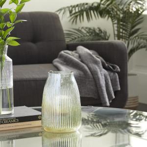 imageDeco 79 Metal Abstract Decorative Candle Holder Mushroom Inspired Candle Stand Set of 2 Candlestick Holder 11quot 14quot H Gold6 X 6 X 9