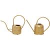 imageDeco 79 Metal Watering Can Indoor Outdoor Planter Small Planter Pot Set of 3 Planters 7quot 8quot 9quotH GoldSet of 2 Planters 7  8H