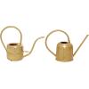 imageDeco 79 Metal Watering Can Indoor Outdoor Planter Small Planter Pot Set of 3 Planters 7quot 8quot 9quotH GoldSet of 2 Planters 7  8H