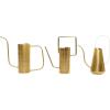 imageDeco 79 Metal Watering Can Indoor Outdoor Planter Small Planter Pot Set of 3 Planters 7quot 8quot 9quotH GoldSet of 3 Planters 12  12  11H