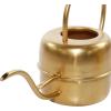 imageDeco 79 Metal Watering Can Indoor Outdoor Planter Small Planter Pot Set of 3 Planters 7quot 8quot 9quotH GoldSet of 3 Planters 7  8  9H