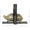 imageCosmoLiving by Cosmopolitan Polystone Turtle Decorative Bookends Non Skid Bookends with Black Stands Set of 2 Office Bookends5quotW 6quotH Brass