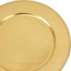 imageDeco 79 Melamine Plastic Charger  set of 8 13quot x 13quot x 1quot GoldGold