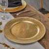 imageDeco 79 Melamine Plastic Charger  set of 8 13quot x 13quot x 1quot GoldGold