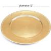 imageDeco 79 Melamine Plastic Charger  set of 8 13quot x 13quot x 1quot GoldGold