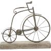 imageDeco 79 Metal Bike Decorative Sculpture Home Decor Statue with Wood Base Accent Figurine 16quot x 5quot x 14quot Black