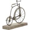 imageDeco 79 Metal Bike Decorative Sculpture Home Decor Statue with Wood Base Accent Figurine 16quot x 5quot x 14quot Black