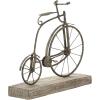 imageDeco 79 Metal Bike Decorative Sculpture Home Decor Statue with Wood Base Accent Figurine 16quot x 5quot x 14quot Black