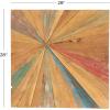 imageDeco 79 Teak Wood Starburst Handmade Home Wall Decor Radial Wall Sculpture Wall Art 28quot x 1quot x 28quot Brown28L x 28W