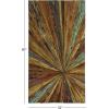 imageDeco 79 Teak Wood Starburst Handmade Home Wall Decor Radial Wall Sculpture Wall Art 28quot x 1quot x 28quot Brown60L x 32W