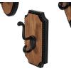 imageMetal Dog Wall Hooks 19quotW 5quotH  55513Brown