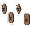 imageMetal Dog Wall Hooks 19quotW 5quotH  55513Brown