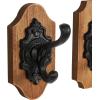 imageMetal Dog Wall Hooks 19quotW 5quotH  55513Brown