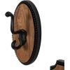imageMetal Dog Wall Hooks 19quotW 5quotH  55513Brown