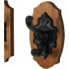 imageMetal Dog Wall Hooks 19quotW 5quotH  55513Brown