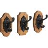 imageMetal Dog Wall Hooks 19quotW 5quotH  55513Brown
