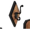 imageMetal Dog Wall Hooks 19quotW 5quotH  55513Brown